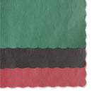 Hoffmaster Solid Color Scalloped Edge Placemats, 9.5 x 13.5, Hunter Green, 1,000/Carton