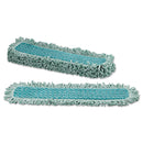 Rubbermaid HYGEN Microfiber Fringed Dust Mop Pad, 24w x 9d, Green