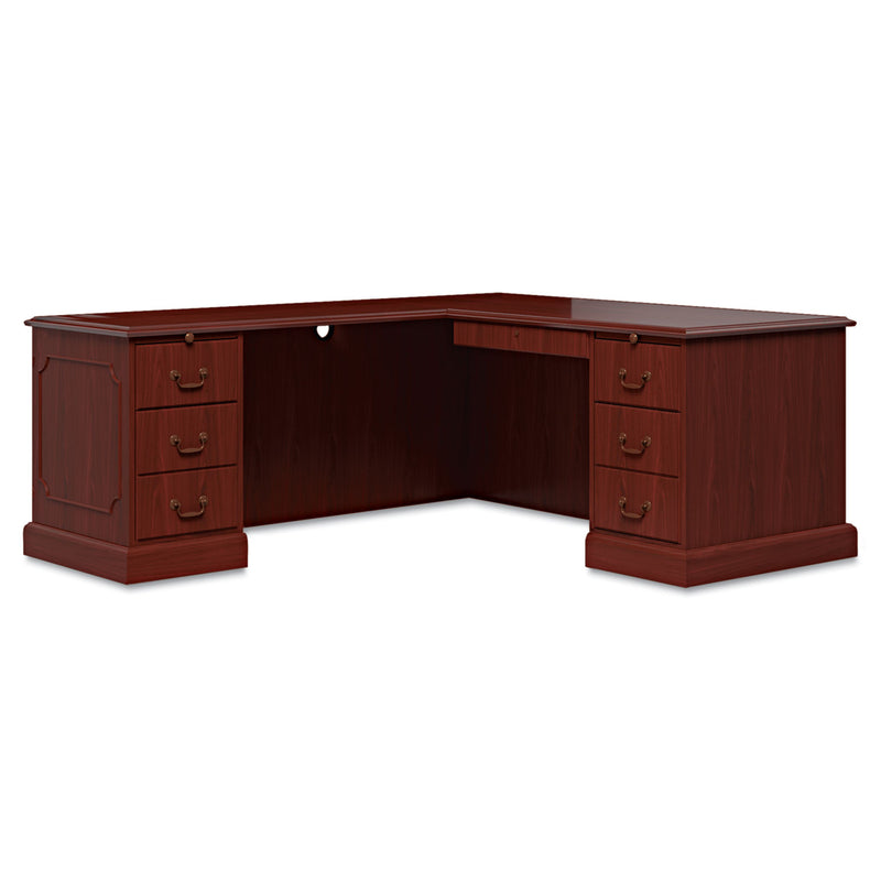 HON 94000 Series "L" Workstation Left Return, 48w x 24d x 29.5h, Mahogany