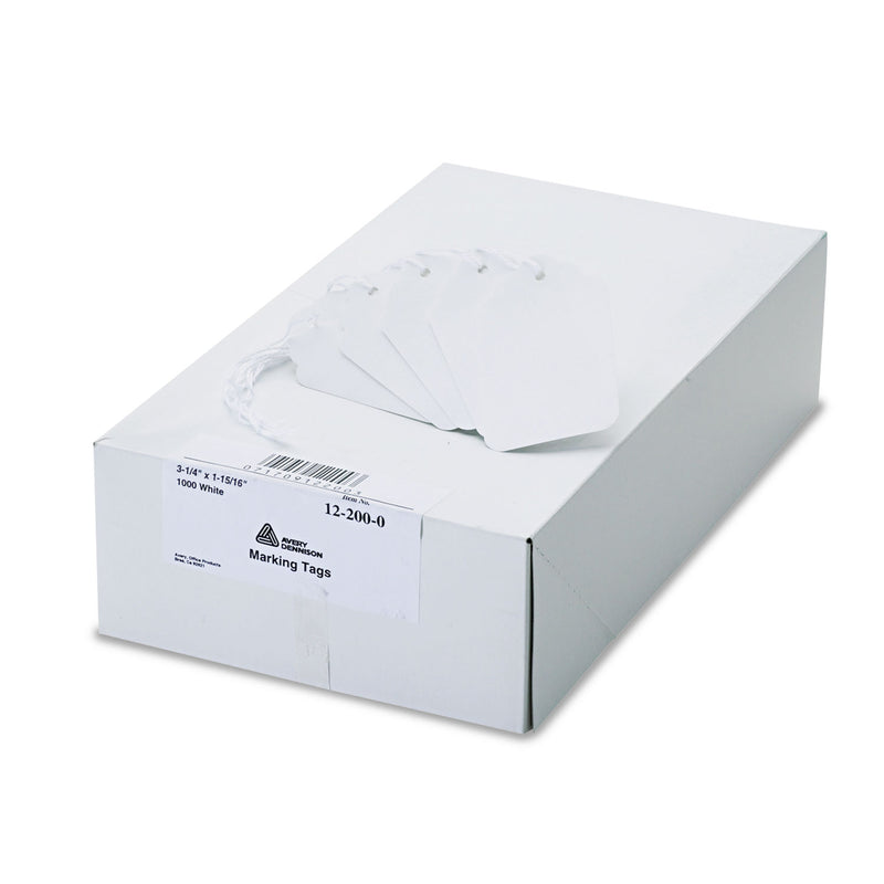 Avery Medium-Weight White Marking Tags, 3.25 x 1.94, 1,000/Box