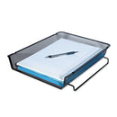 Universal Deluxe Mesh Stackable Front Load Tray, 1 Section, Letter Size Files, 11.25" x 13" x 2.75", Black