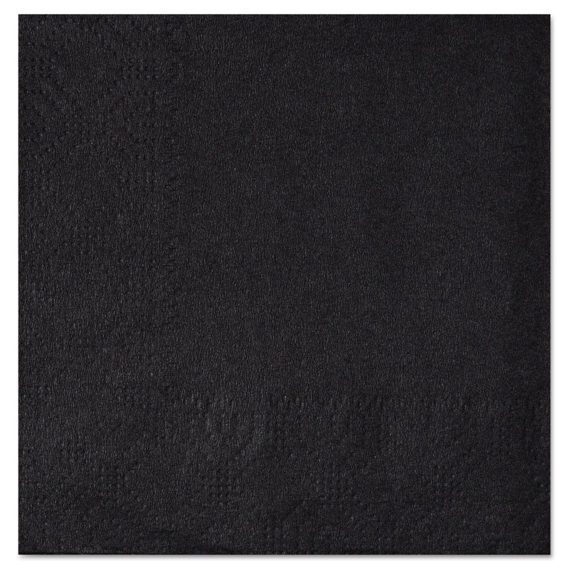 Hoffmaster Beverage Napkins, 2-Ply, 9 1/2 x 9 1/2, Black, 1000/Carton