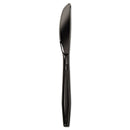 Boardwalk Heavyweight Polystyrene Cutlery, Knife, Black, 1000/Carton