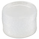 WNA Deli Container Lids, Plug-Style, Clear, Plastic, 50/Pack, 10 Packs/Carton