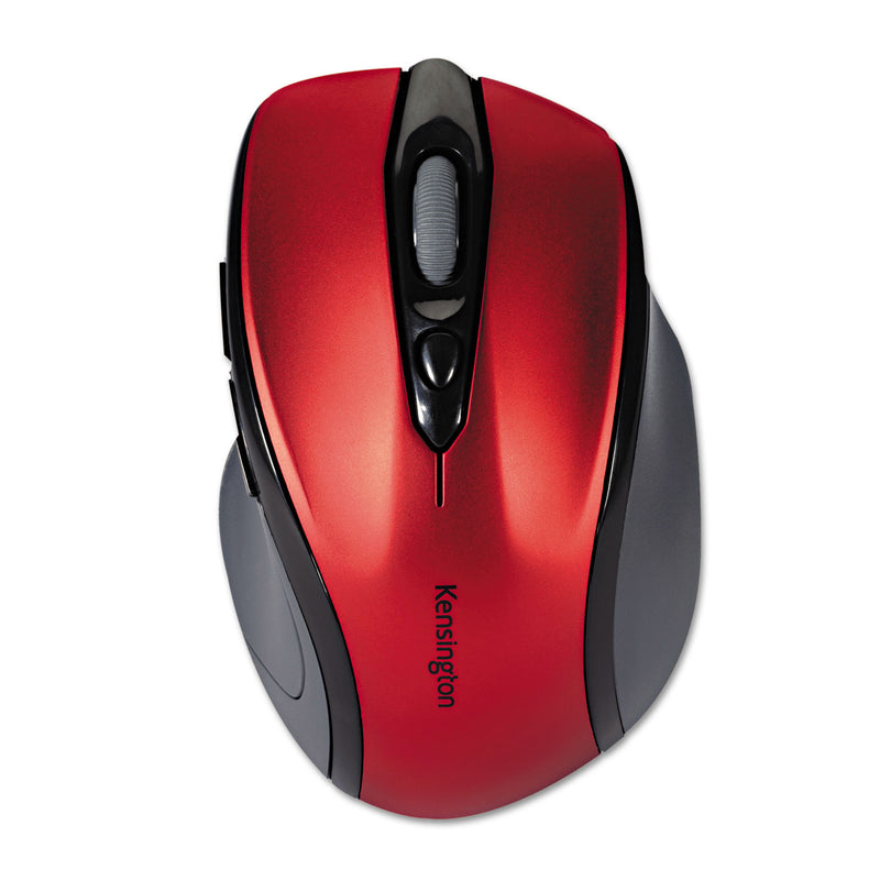 Kensington Pro Fit Mid-Size Wireless Mouse, 2.4 GHz Frequency/30 ft Wireless Range, Right Hand Use, Ruby Red