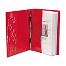 Charles Leonard VariCap Expandable Binder, 2 Posts, 6" Capacity, 11 x 8.5, Red