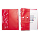 Charles Leonard VariCap Expandable Binder, 2 Posts, 6" Capacity, 11 x 8.5, Red