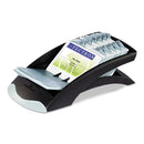 Durable VISIFIX Desk Business Card File, Holds 200 2.88 x 4.13 Cards, 5 x 9.31 x 3.56, Plastic, Graphite/Black