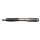 BIC BU3 Ballpoint Pen, Retractable, Bold 1 mm, Black Ink, Black Barrel, Dozen