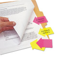 Redi-Tag SeeNotes Transparent-Film Arrow Page Flags, Neon Assorted, 60/Pad, 2 Pads