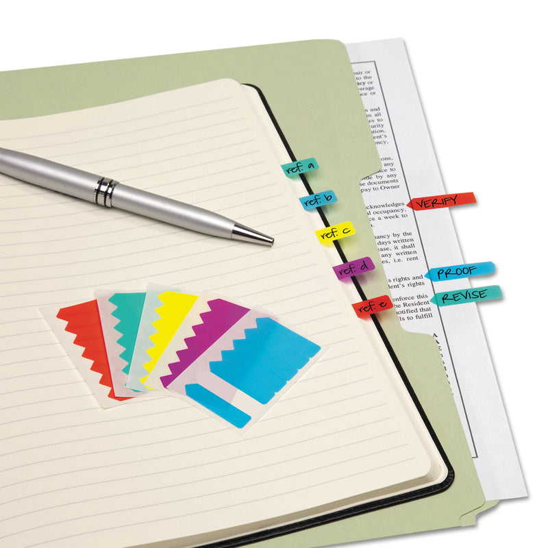 Redi-Tag Mini Arrow Page Flags, Blue/Mint/Purple/Red/Yellow, 154 Flags/Pack