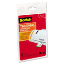 Scotch Laminating Pouches, 5 mil, 3.75" x 2.38", Gloss Clear, 20/Pack