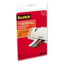 Scotch Laminating Pouches, 5 mil, 4.33" x 6.33", Gloss Clear, 20/Pack