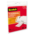 Scotch Laminating Pouches, 5 mil, 5.38" x 3.75", Gloss Clear, 20/Pack