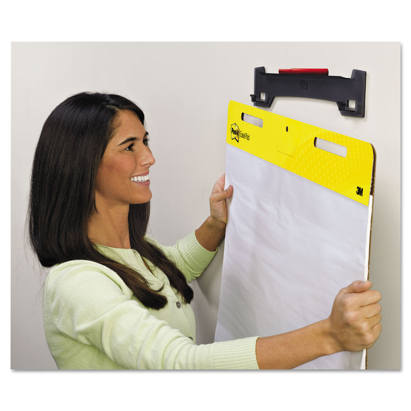 Post-it Wall Easel, Adhesive Mount, Plastic, Smoke, 2/Pack