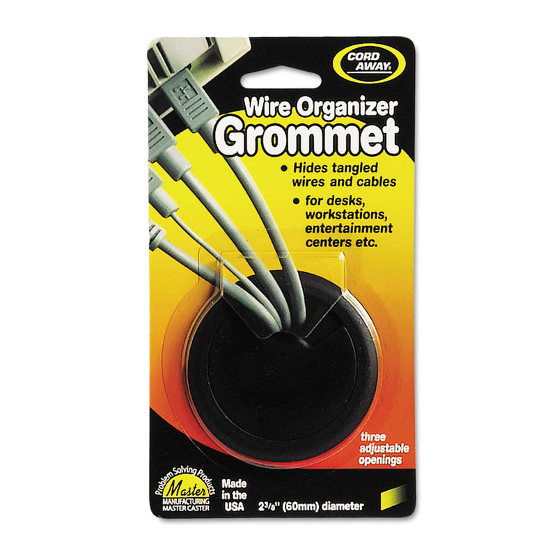 Cord Away Grommet, Adjustable, 2.38" Diameter, Black