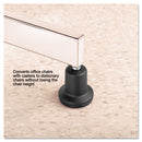 Master Caster High Profile Bell Glides, Grip Ring Type B Stem, 2.19" x 2.31" Glide, Matte Black, 5/Set