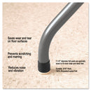 Master Caster Quiet Feet Deluxe Noise Reducers, 1.25" dia, Circular, Beige, 100/Pack