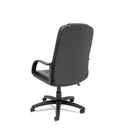 Alera Sparis Executive High-Back Swivel/Tilt Bonded Leather Chair, Supports Up to 275 lb, 18.11" to 22.04" Seat Height, Black