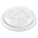 Dart Optima Reclosable Lid, Fits 12 oz to 24 oz Foam Cups, White, 100 Pack, 10 Packs/Carton