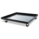 Alera Stacking Chair Dolly, Metal, 320 lb Capacity, 22.44" x 22.44" x 3.93", Black
