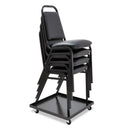 Alera Stacking Chair Dolly, Metal, 320 lb Capacity, 22.44" x 22.44" x 3.93", Black