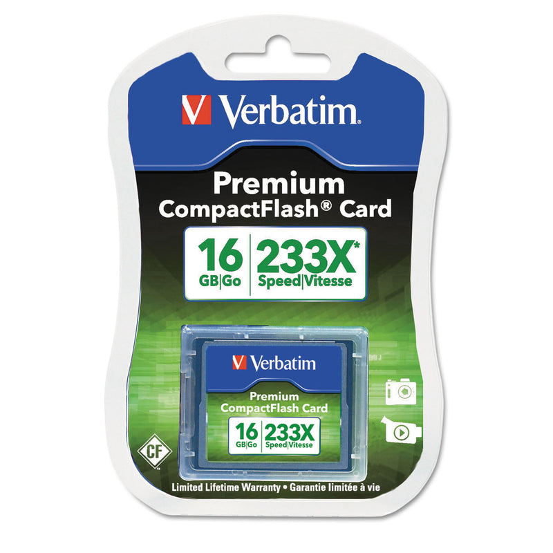 Verbatim 16GB 233X Premium CompactFlash Memory Card