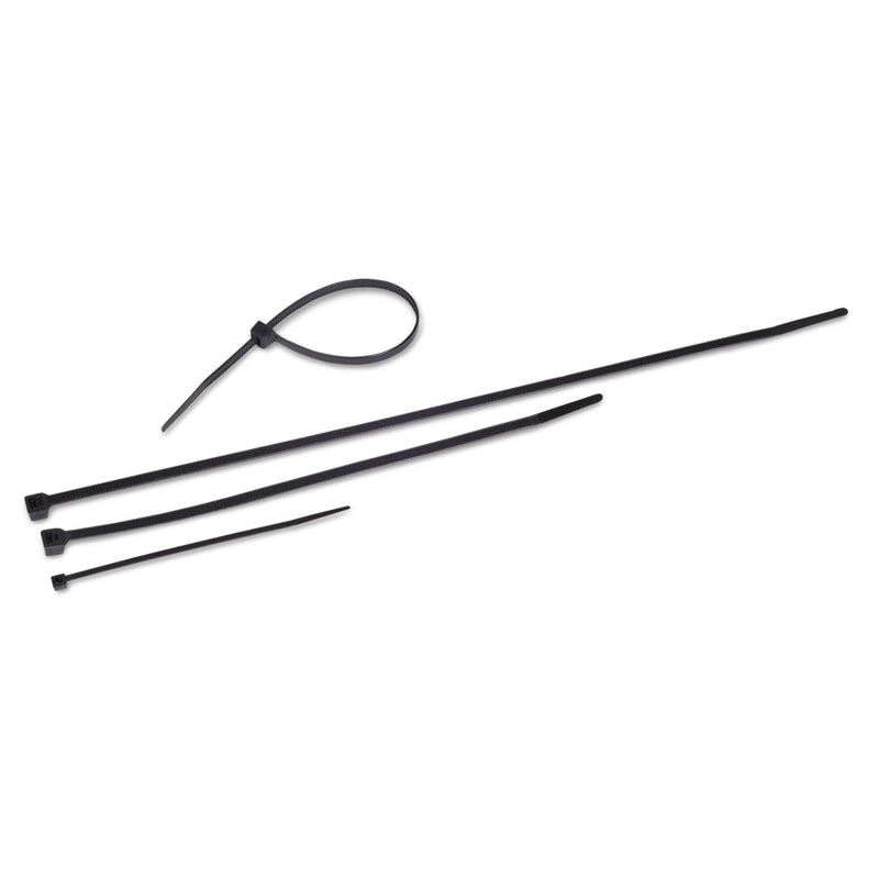 Tatco Nylon Cable Ties, 4 x 0.06, 18 lb, Black, 1,000/Pack