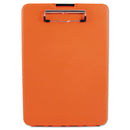 Saunders SlimMate Storage Clipboard, 0.5" Clip Capacity, Holds 8.5 x 11 Sheets, Hi-Vis Orange