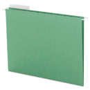 Smead Color Hanging Folders with 1/3 Cut Tabs, Letter Size, 1/3-Cut Tabs, Green, 25/Box
