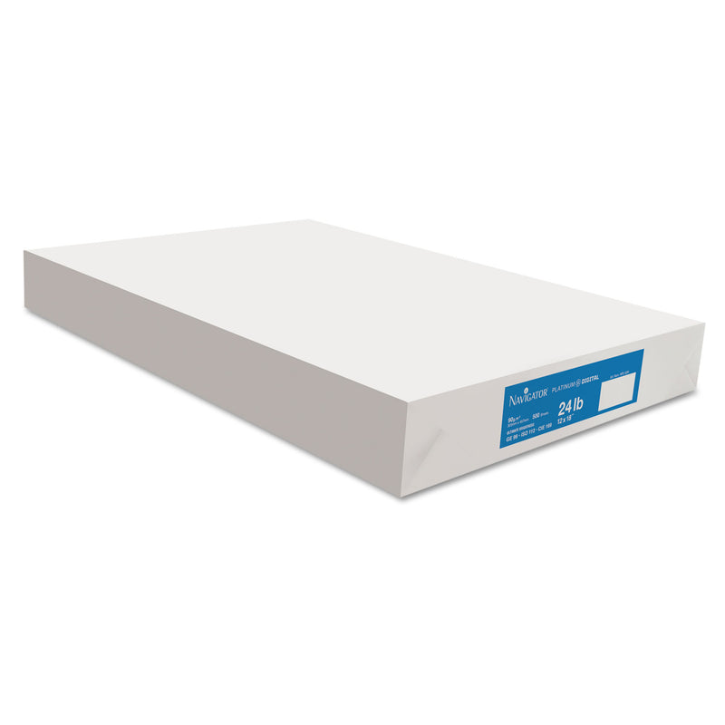 Navigator Platinum Paper, 99 Bright, 24 lb Bond Weight, 12 x 18, White, 500 Sheets/Ream, 5 Reams/Carton