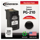 Innovera Remanufactured Black Ink, Replacement for PG-210 (2974B001), 220 Page-Yield
