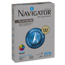 Navigator Platinum Paper, 99 Bright, 24 lb Bond Weight, 8.5 x 11, White, 500 Sheets/Ream, 10 Reams/Carton