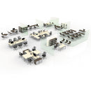 Linea Italia Trento Line Dividing Panel, Polycarbonate, 47.13w x 1.75d x 15.5h, Translucent