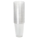 Dixie Clear Plastic PETE Cups, 10 oz, WiseSize, 25/Pack, 20 Packs/Carton