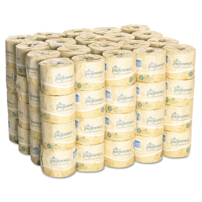 Georgia Pacific Pacific Blue Select Bathroom Tissue, Septic Safe, 2-Ply, White, 550 Sheets/Roll, 80 Rolls/Carton