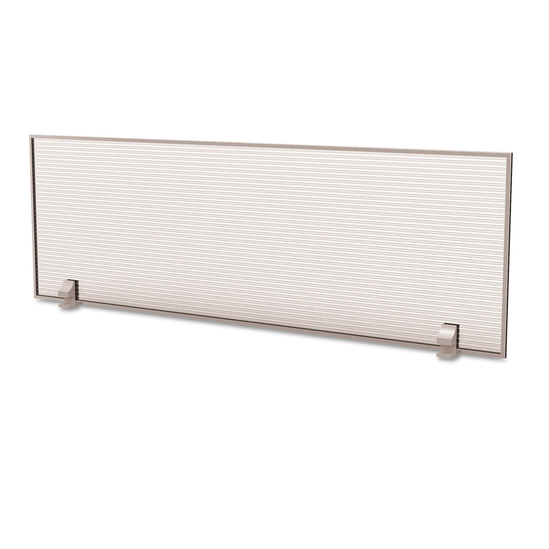 Linea Italia Trento Line Dividing Panel, Polycarbonate, 47.13w x 1.75d x 15.5h, Translucent