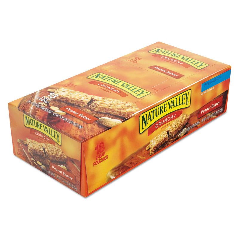 Nature Valley Granola Bars, Peanut Butter Cereal, 1.5 oz Bar, 18/Box