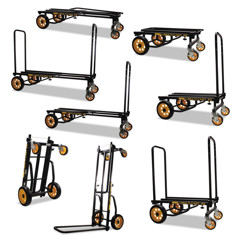 Advantus Multi-Cart 8-in-1 Cart, 500 lb Capacity, 33.25 x 17.25 x 42.5, Black