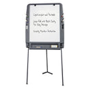 Iceberg Ingenuity Portable Flipchart Easel with Dry Erase Surface, Resin Surface Frame, 35 x 30 x 73, Charcoal