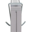 Alera Double Sided Partition Garment Hook, Steel, 0.5 x 3.38 x 4.75, Over-the-Door/Over-the-Panel Mount, Silver, 2/Pack