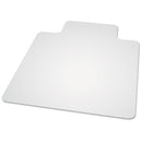 ES Robbins Natural Origins Chair Mat with Lip For Hard Floors, 45 x 53, Clear