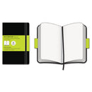 Moleskine Classic Softcover Notebook, 1 Subject, Unruled, Black Cover, 8.25 x 5, 192 Sheets