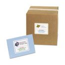 Avery Vibrant Inkjet Color-Print Labels w/ Sure Feed, 3.33 x 4, Matte White, 120/PK