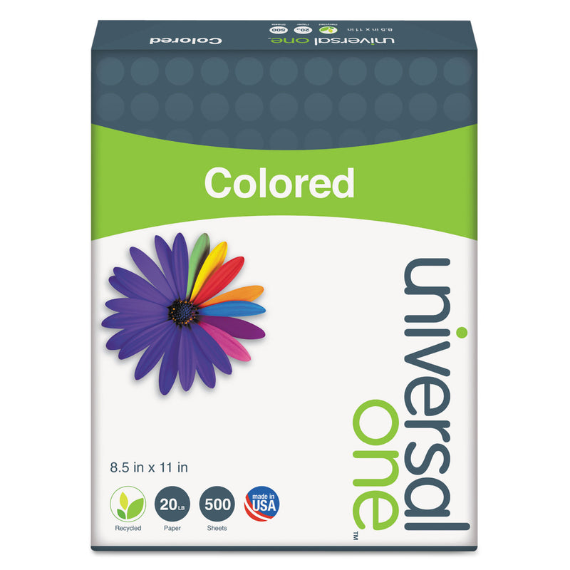 Universal Deluxe Colored Paper, 20 lb Bond Weight, 8.5 x 11, Goldenrod, 500/Ream