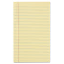 Universal Glue Top Pads, Wide/Legal Rule, 50 Canary-Yellow 8.5 x 14 Sheets, Dozen