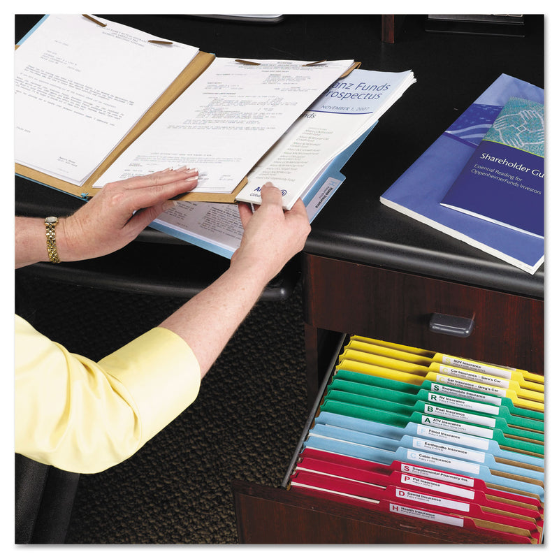 Smead 6-Section Pressboard Top Tab Pocket-Style Classification Folders with SafeSHIELD Fasteners, 2 Dividers, Letter, Blue, 10/Box