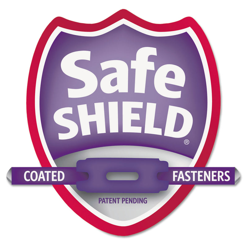 Smead Pressboard Classification Folders with SafeSHIELD Coated Fasteners, 2/5 Cut, 1 Divider, Letter Size, Red, 10/Box