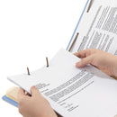 Smead Colored Top Tab Classification Folders, 2 Dividers, Letter Size, Blue, 10/Box