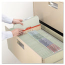 Smead Pressboard Classification Folders with SafeSHIELD Coated Fasteners, 2/5 Cut, 1 Divider, Legal Size, Gray-Green, 10/Box